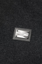 Dolce & Gabbana Black DG Logo Plaque Hooded Bomber Jacket