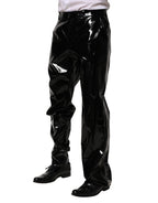 Dolce & Gabbana Black Nylon Straight Men Pants