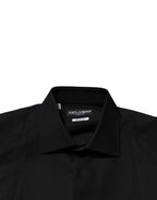 Dolce & Gabbana Black GOLD Long Sleeves Dress Formal Shirt