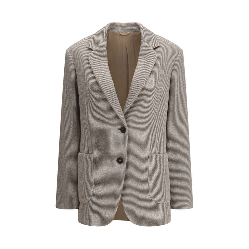 Brunello Cucinelli Ribbed deisgn lurex Jacket
