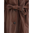 Brunello Cucinelli Brown Leather Jacket