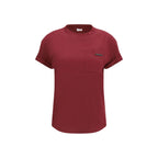 Brunello Cucinelli Bordeaux Cotton T-Shirt