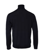 Dolce & Gabbana Blue Long Sleeve Turtleneck Pullover Sweater