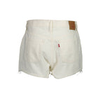 Levi's White Cotton Women's Shorts