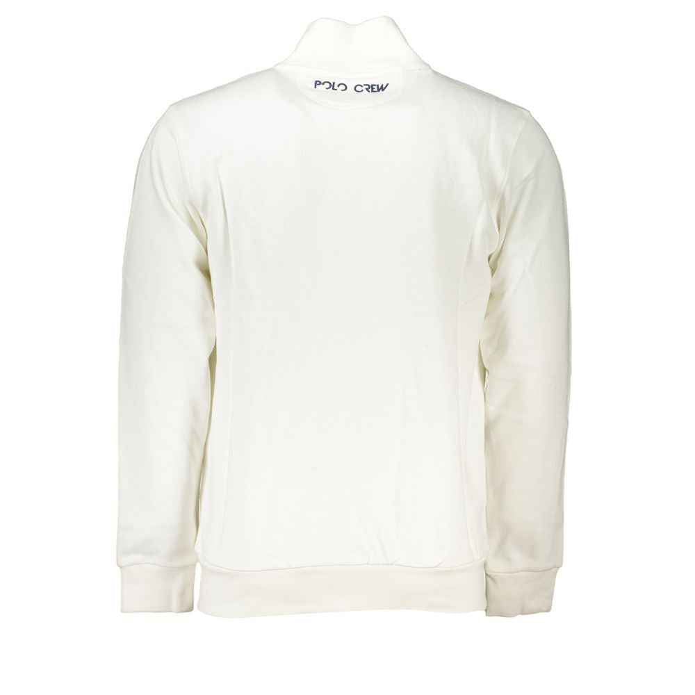 La Martina White Cotton Men Sweater