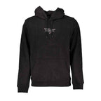 Tommy Hilfiger Black Cotton Men Sweater with Hood