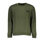Cavalli Class Green Cotton Men Sweater