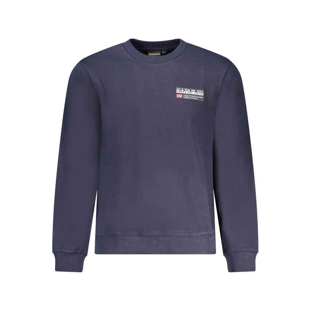 Napapijri Blue Cotton Men Sweater