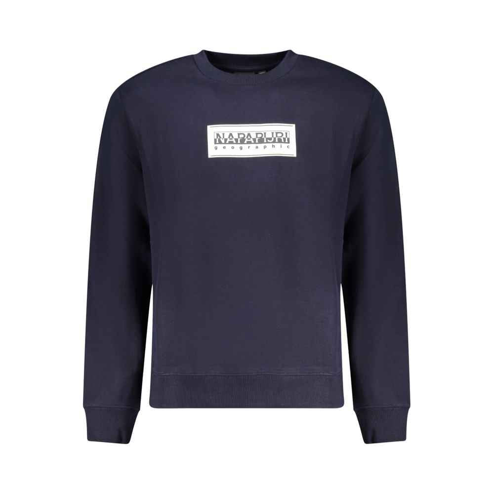 Napapijri Blue Cotton Men Sweater