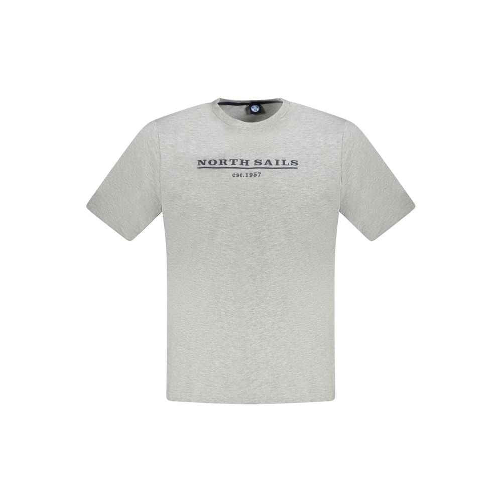 North Sails Brown Cotton Men T-Shirt