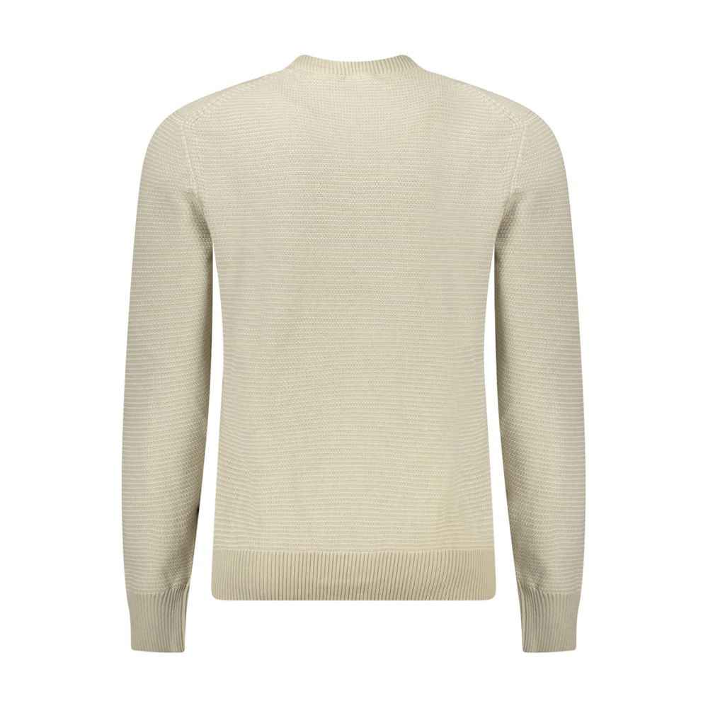 Hugo Boss Beige Cotton Men Sweater