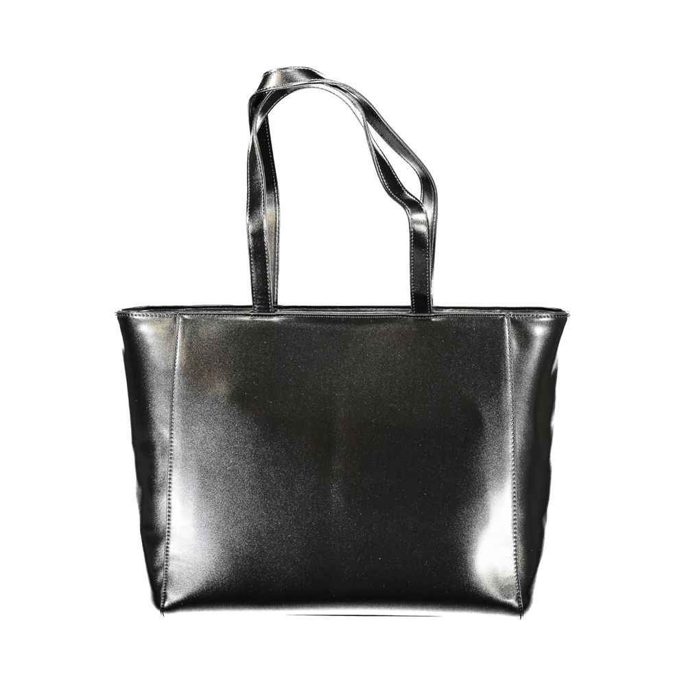 Mario Valentino Black Polyethylene Women Handbag