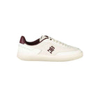 Tommy Hilfiger Beige Leather Women Sneaker