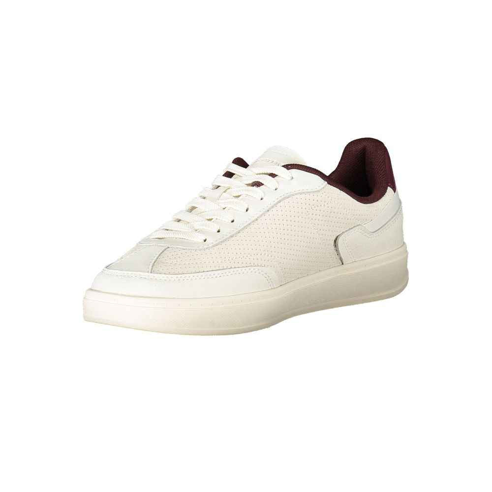 Tommy Hilfiger Beige Leather Women Sneaker