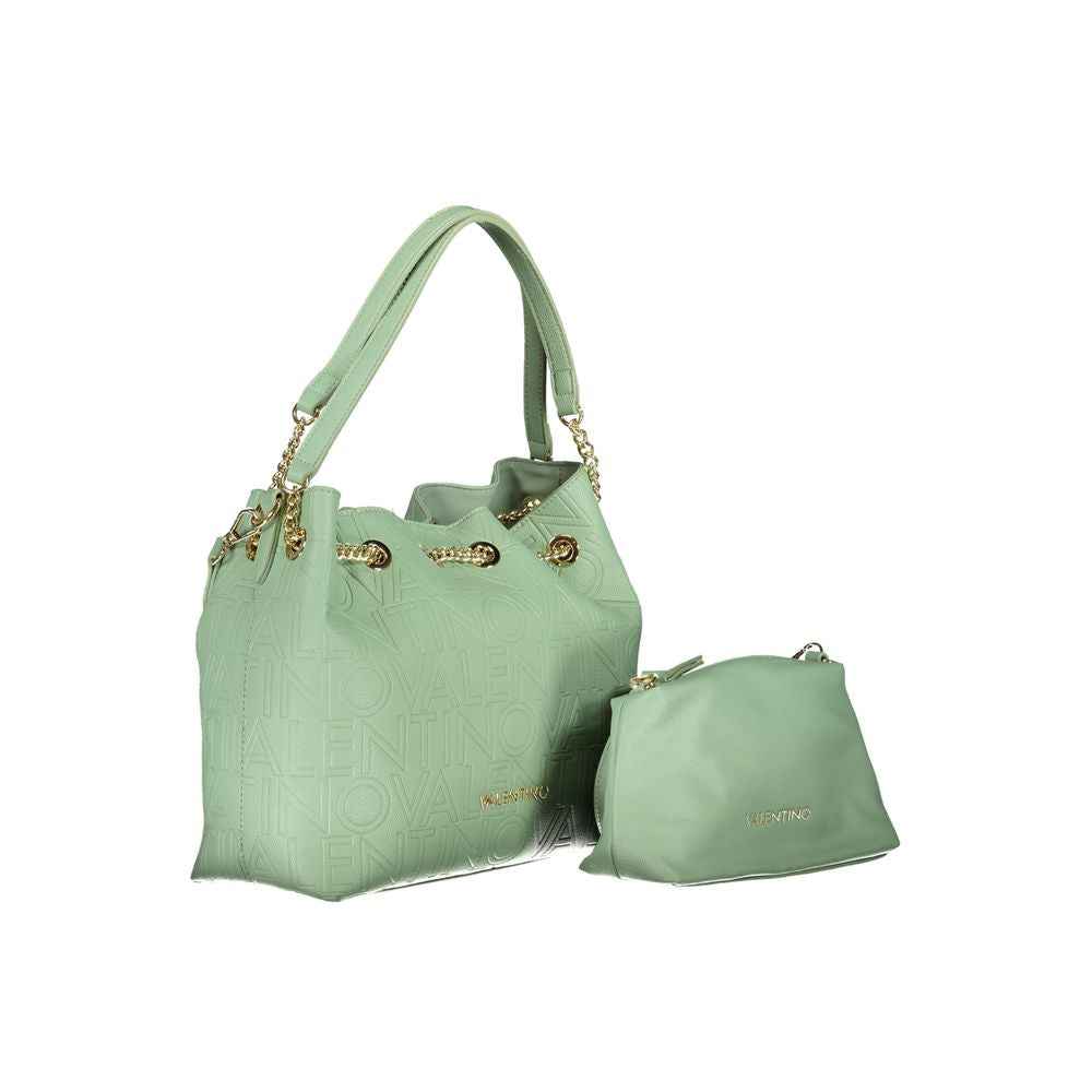 Mario Valentino Green Polyethylene Handbag