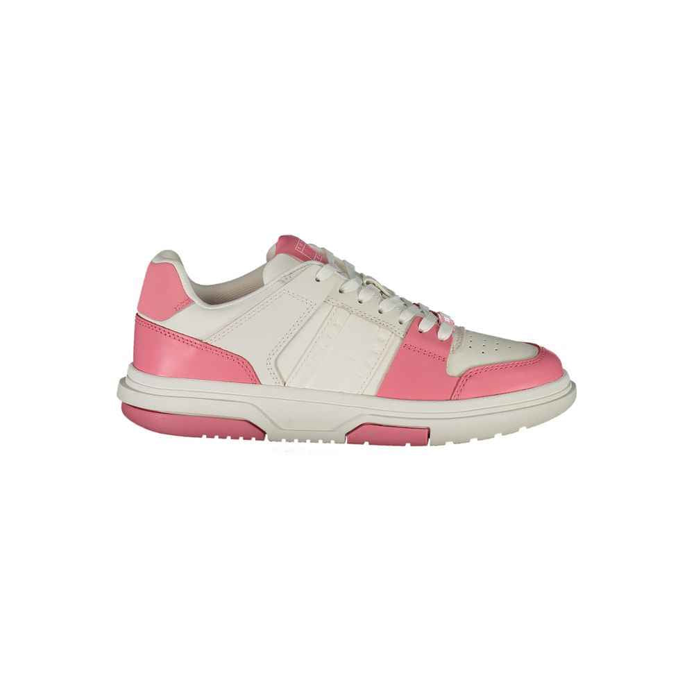 Tommy Hilfiger Pink Leather Women Sneaker