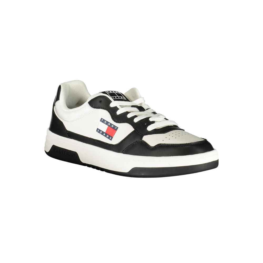 Tommy Hilfiger Black Leather Men Sneaker
