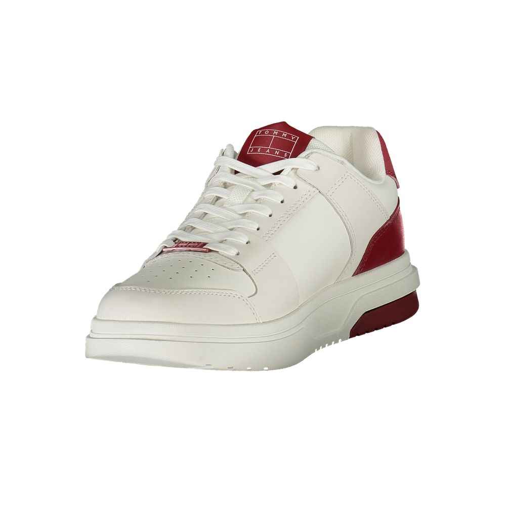 Tommy Hilfiger Red Leather Men Sneaker