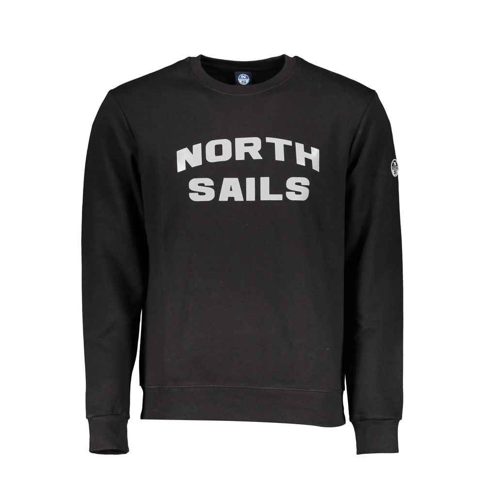 North Sails "Black Cotton Men Sweater"
