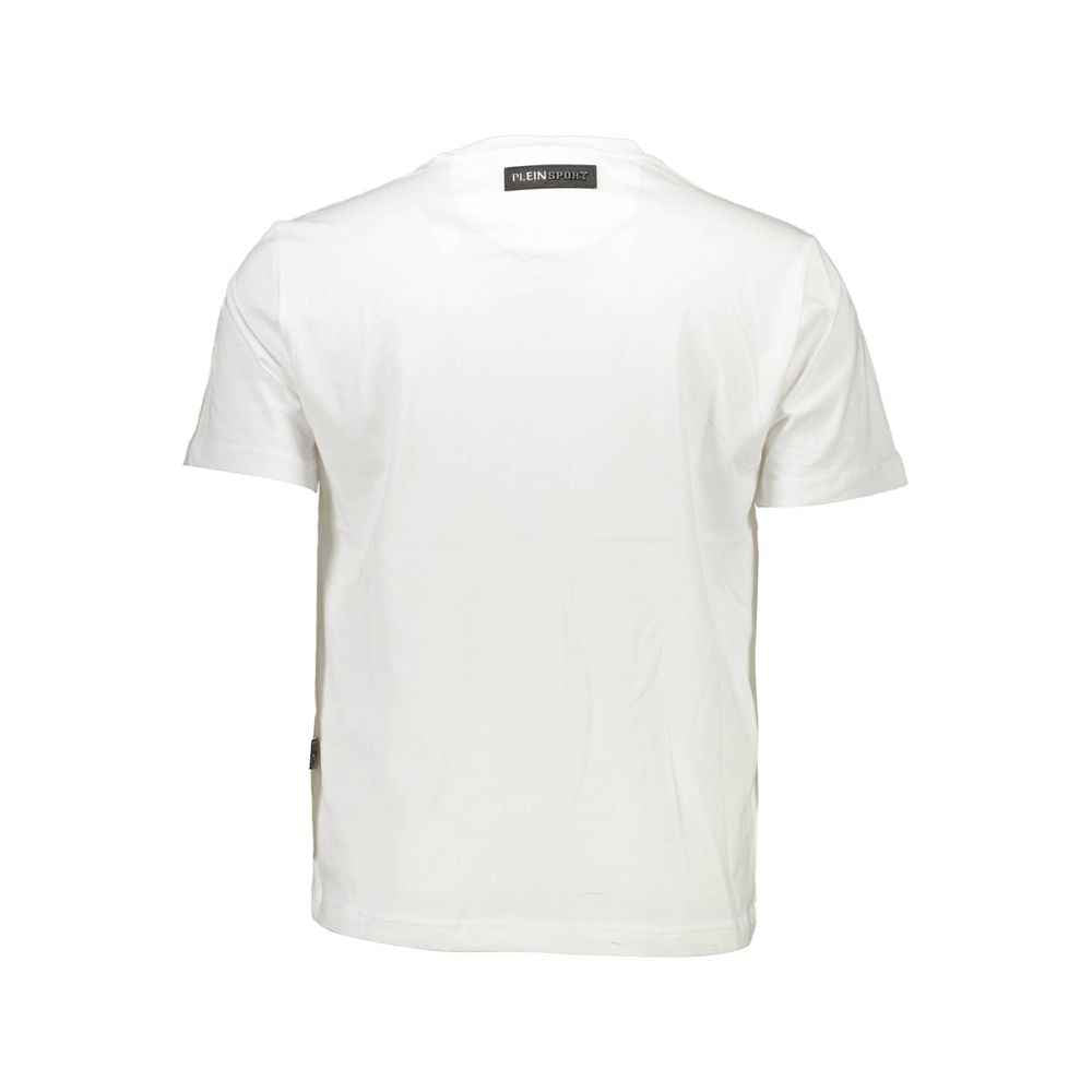 Plein Sport White Cotton Men T-Shirt