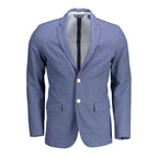 Gant Blue Cotton Men Jacket