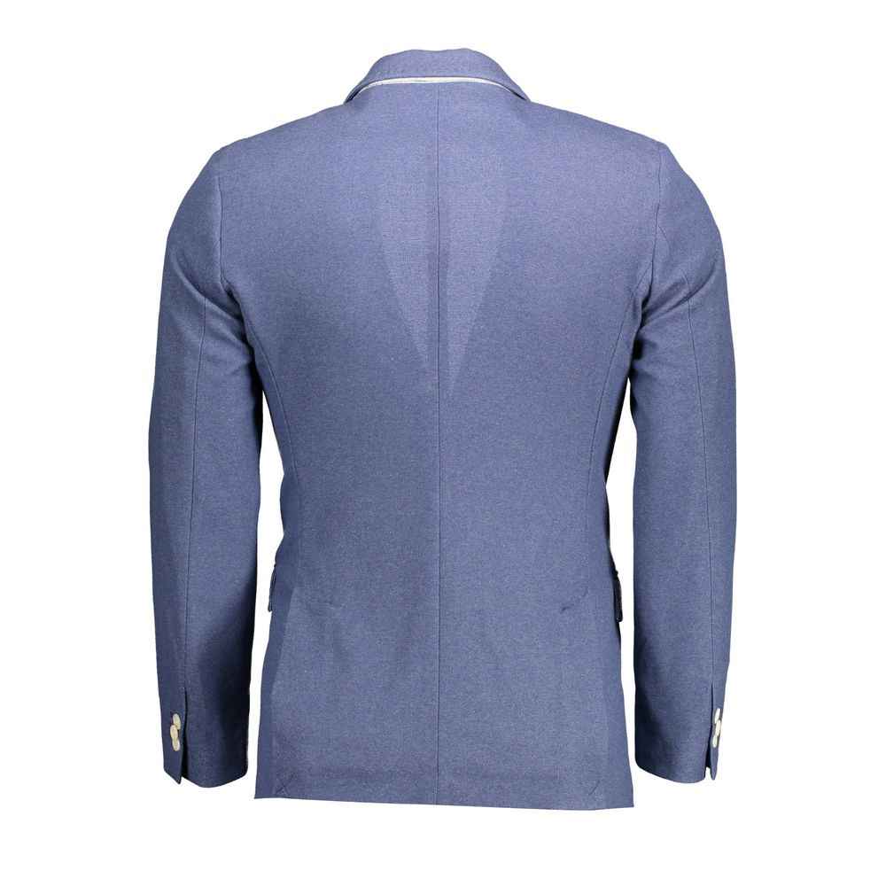 Gant Blue Cotton Men Jacket