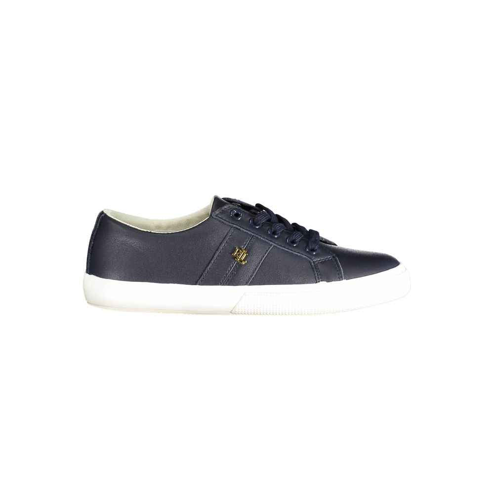 Ralph Lauren Blue Leather Women Sneaker