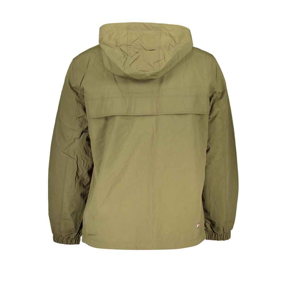 Tommy Hilfiger Green Recycled Nylon Men Jacket