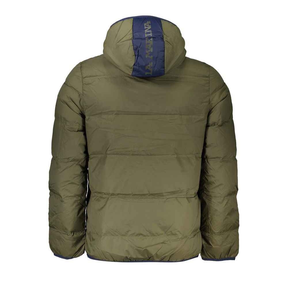 La Martina Green Polyamide Men Jacket