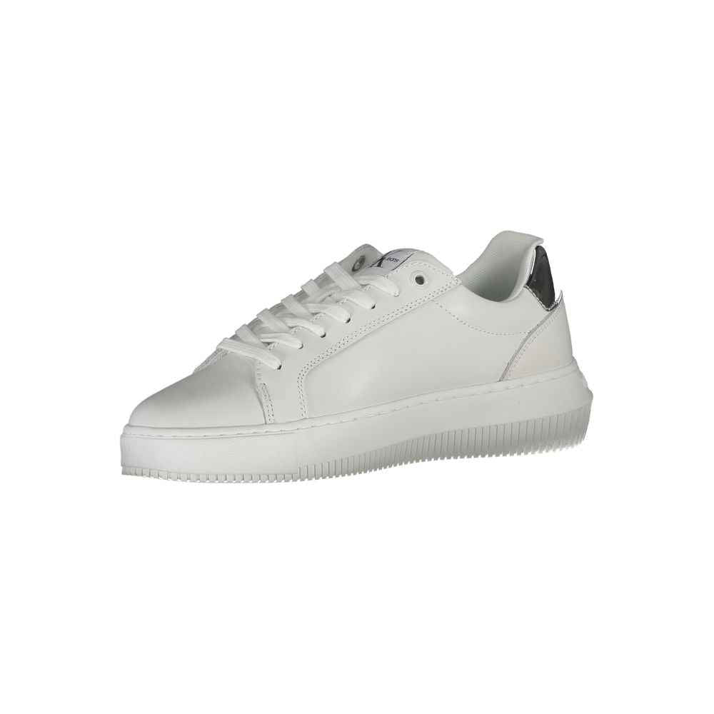 Calvin Klein White Polyester Sneaker