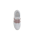 Valentino Garavani White Calf Leather Bos Taurus Low Top Sneakers