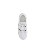 Valentino Garavani White Calf Leather Bos Taurus Platform Sneakers
