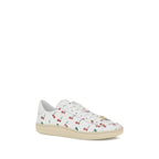 Valentino Garavani White Calf Leather Bos Taurus Low Top Sneakers