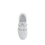 Valentino Garavani White Calf Leather Bos Taurus Low Top Sneakers