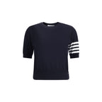 Thom Browne Black Fleece Wool T-Shirt
