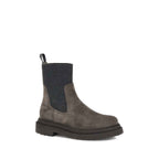 Brunello Cucinelli Suede Ankle Boots