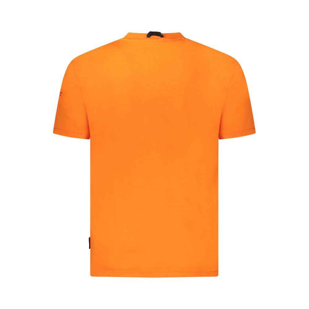 Napapijri Orange Cotton Men T-Shirt