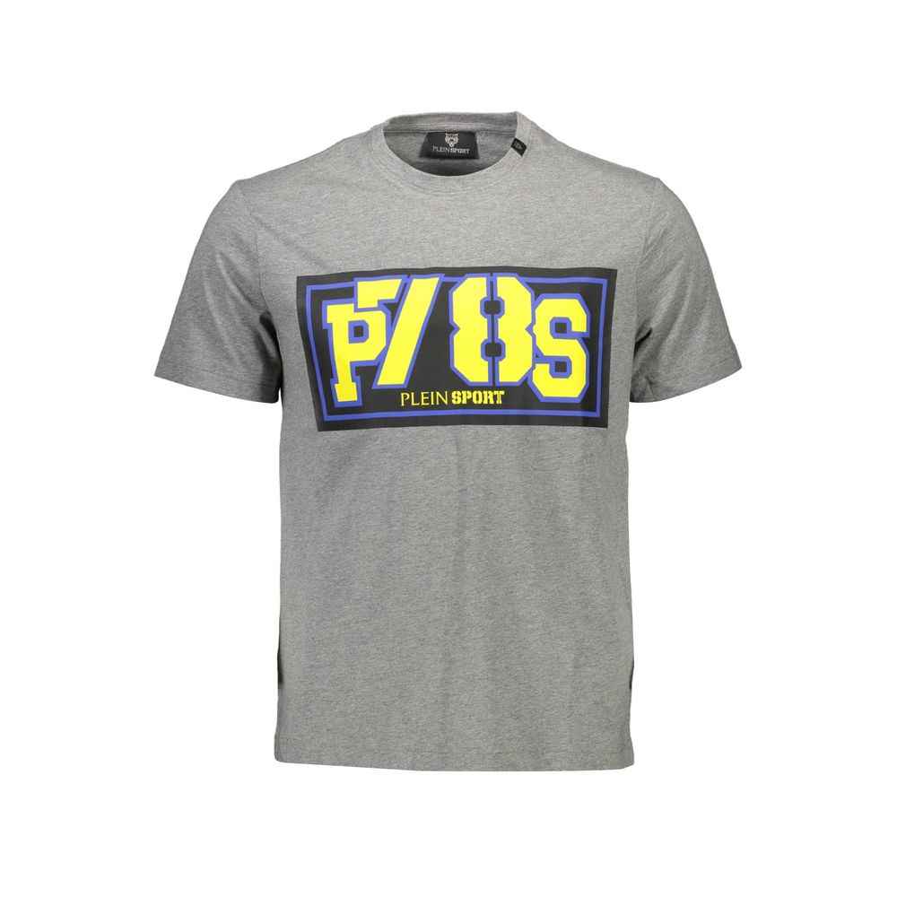 Plein Sport Brown Cotton Men T-Shirt