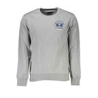 La Martina Gray Cotton Men Sweatshirt