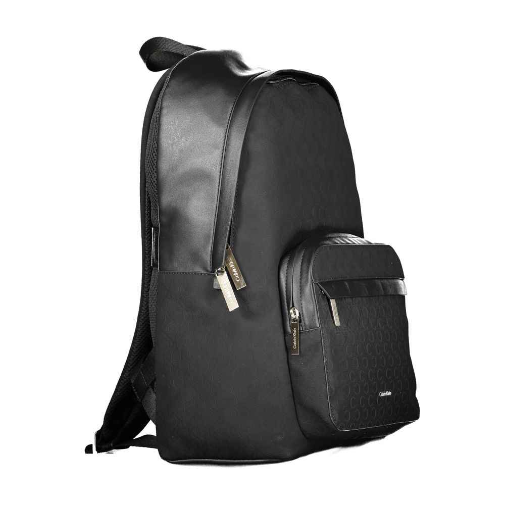 Calvin Klein Black Polyester Men Backpack