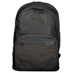 Tommy Hilfiger Black Polyester Men Backpack