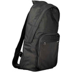 Tommy Hilfiger Black Polyester Men Backpack