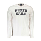 North Sails White Cotton Men T-Shirt