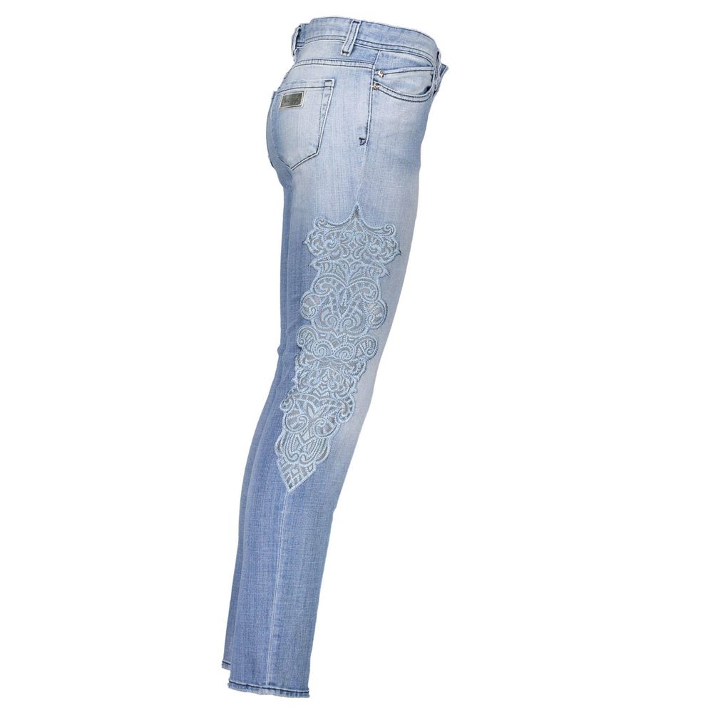 Just Cavalli Blue Cotton Women Jeans