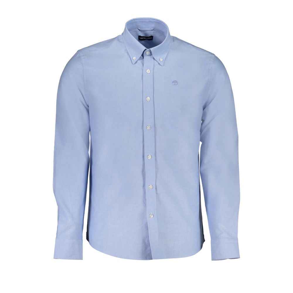 North Sails Light Blue Cotton Men Shirt