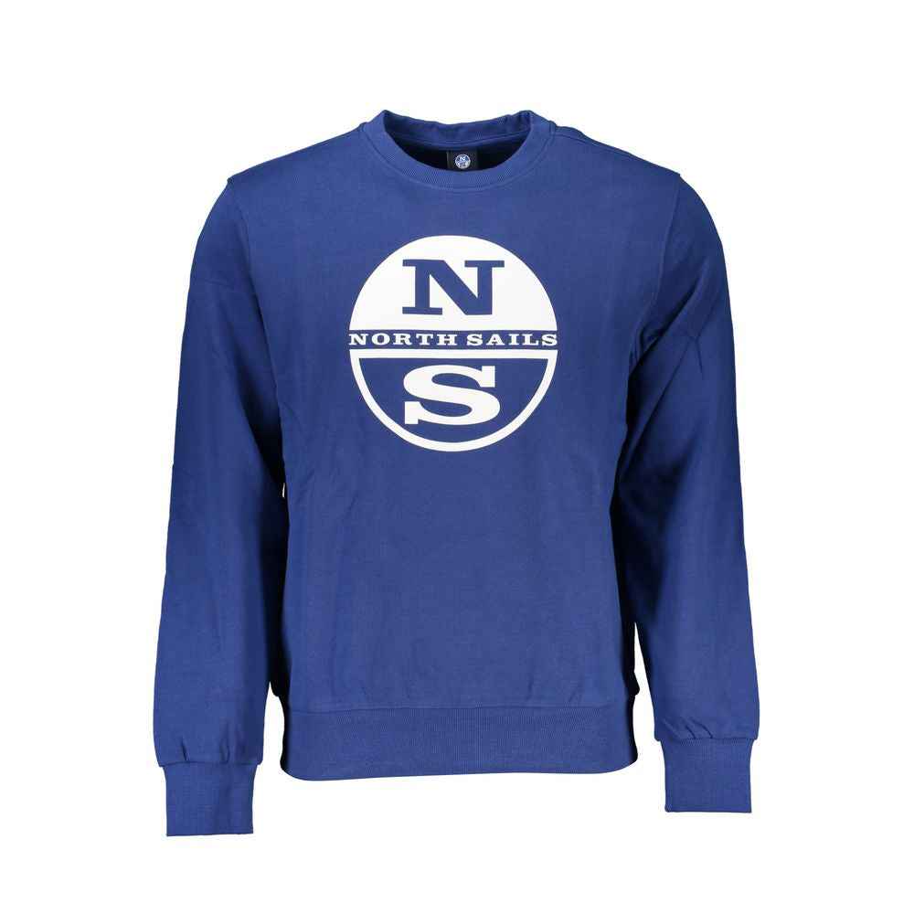 North Sails Blue Cotton Men Sweater