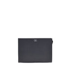 Valentino Garavani Black Calf Leather Bos Taurus Wallet