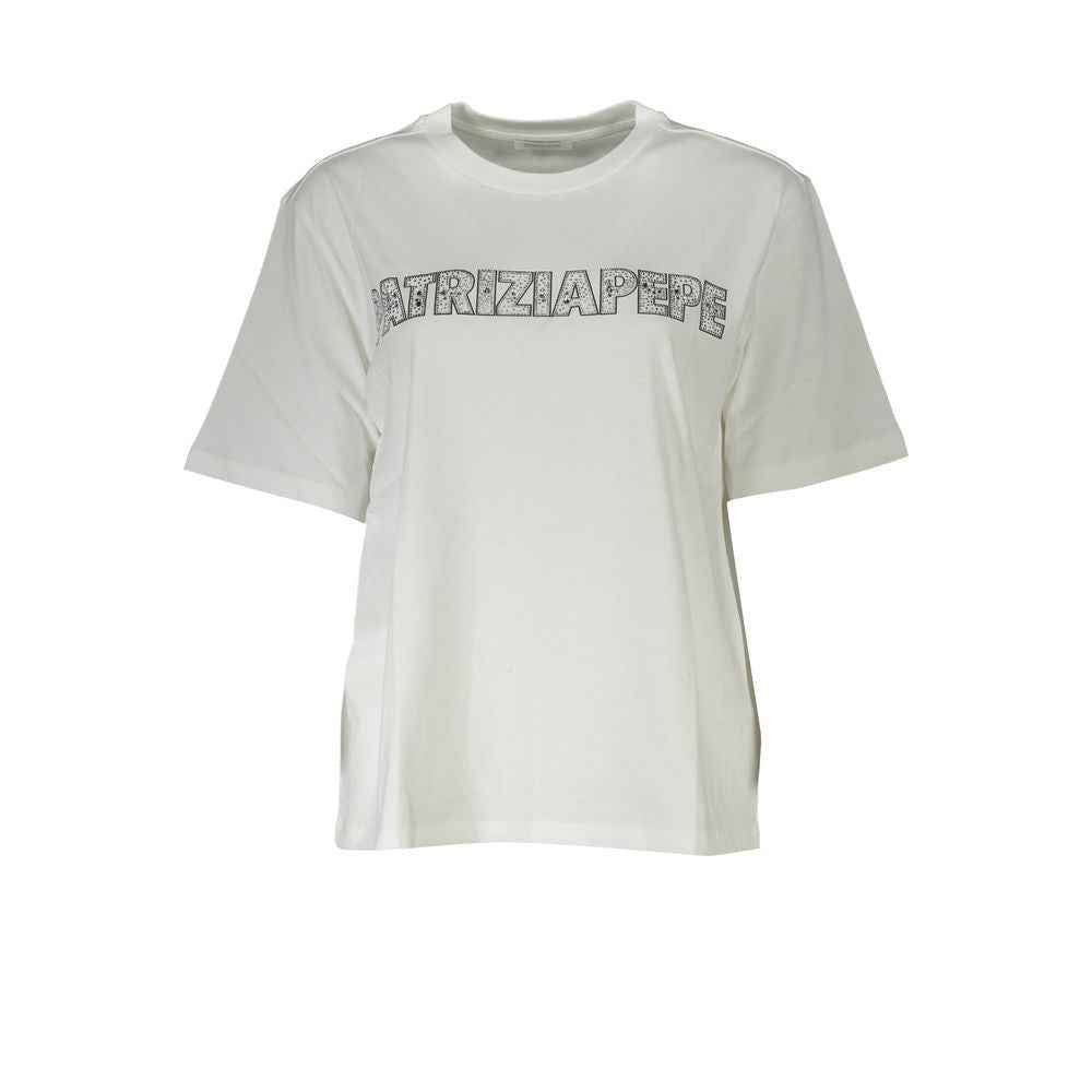 Patrizia Pepe White Cotton Women T-Shirt