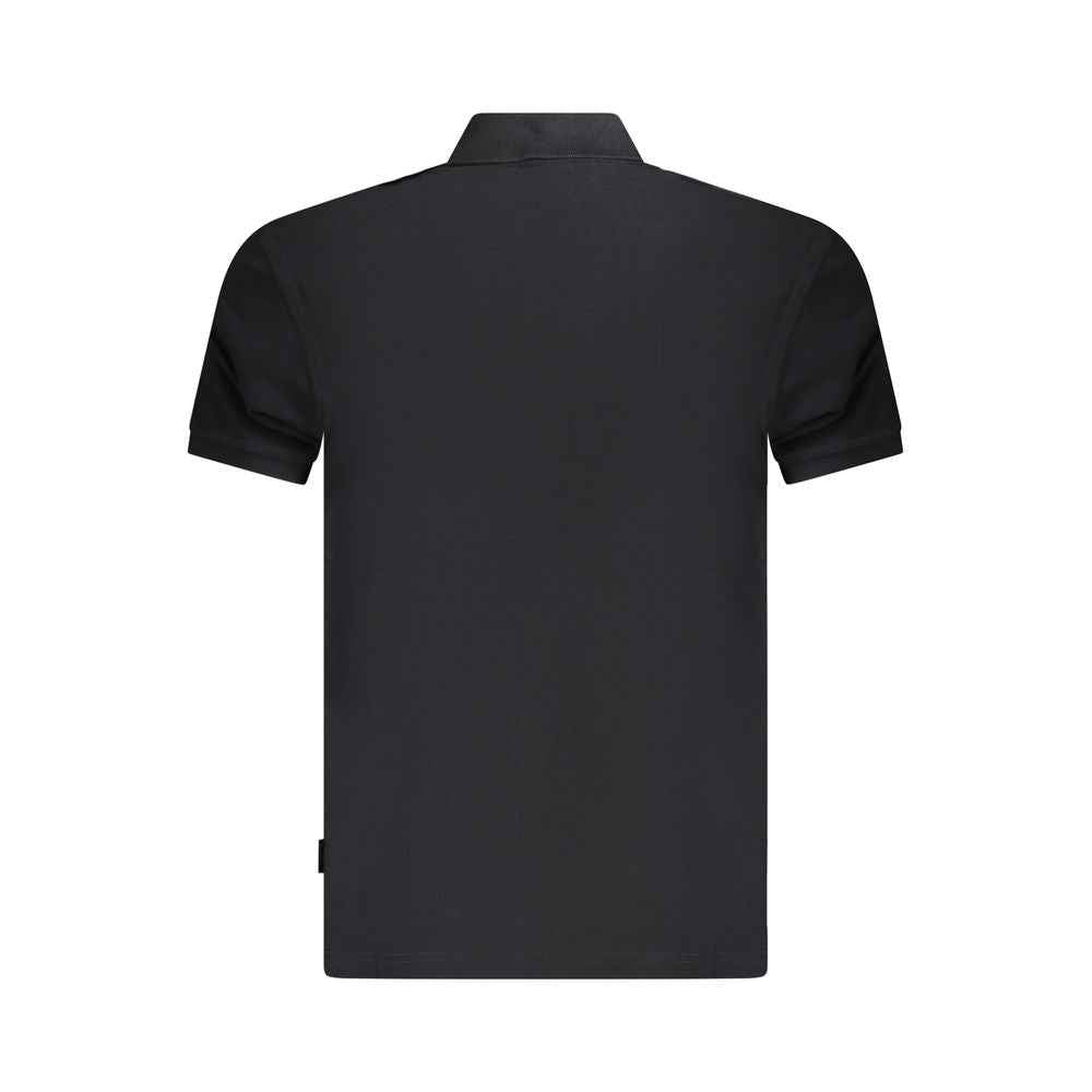 Napapijri Black Cotton Men Polo Shirt