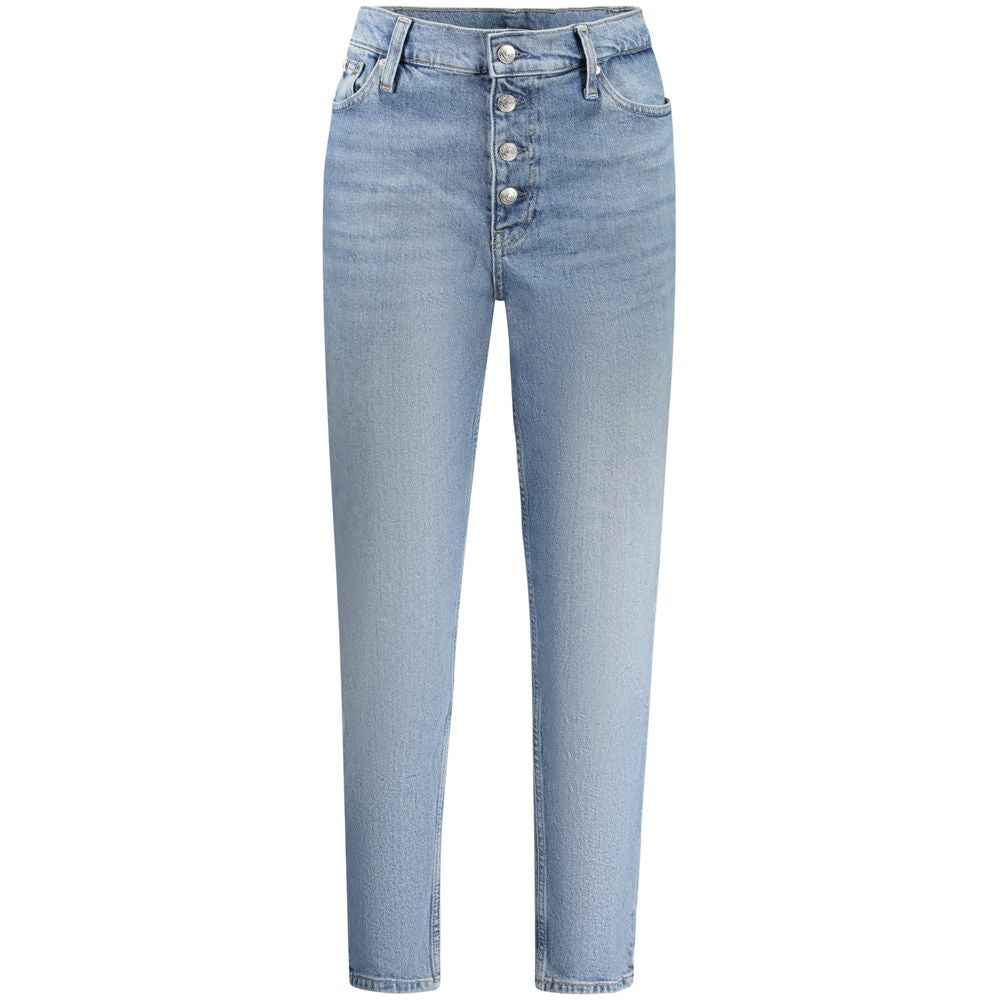 Calvin Klein Blue Cotton Women Jean